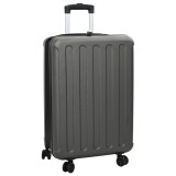 vidaXL Valiza pliabilă cu carcasă dură 24&#039;&#039; gri &icirc;nchis 43x27x66 cm ABS