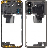 Carcasa Mijloc Xiaomi Redmi 13C, Neagra (Midnight Black), Service Pack 560005C3UA00