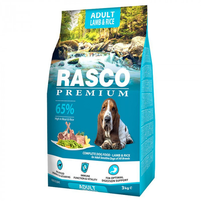 RASCO PREMIUM Adult Lamb &amp;amp; Rice 3 kg