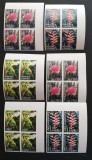INS.COMORE-FLORI-SERIE IN BLOC DE 4-6 V. NEDANTELATA-MNH**.-ICO 158A