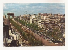 FA70-Carte Postala- FRANTA - L&#039;Avenue des Champs- Elysees, circulata 1963