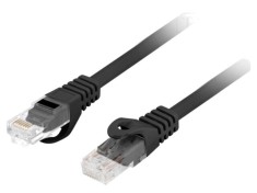 Patch cord LANBERG RJ45 U/UTP Cat 6 LSZH 20m negru