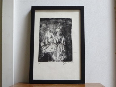 Gravura, Stefan Caltia &amp;lsquo;Personaje pe scena&amp;rsquo; foto