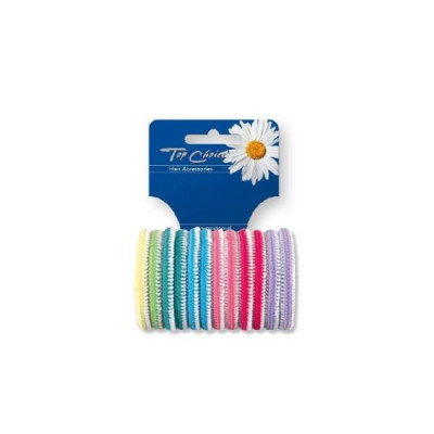 Set 12 elastice de par multicolore, Top Choice TC22234 foto