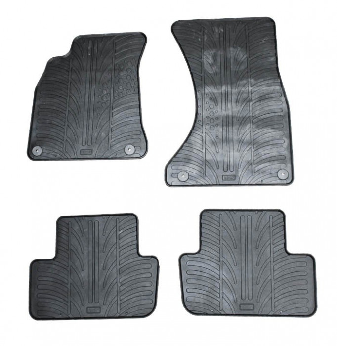 Set covorase auto din cauciuc Audi A4 Sportback (8K) (B8) 12.2007-10.2015, A5 05.2008-2016 , 4 usi, Negru, Gledring, 4 buc. AutoDrive ProParts