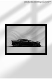 Poster Canvas cu Mașină Sport - Print Digital Ne&icirc;nramat pe P&acirc;nză Mată - 1495 2015 BMW 30 CSL - Black | A3 (29.7 x 42 cm)