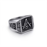 Inel cu simboluri masonice - Master Mason MM100
