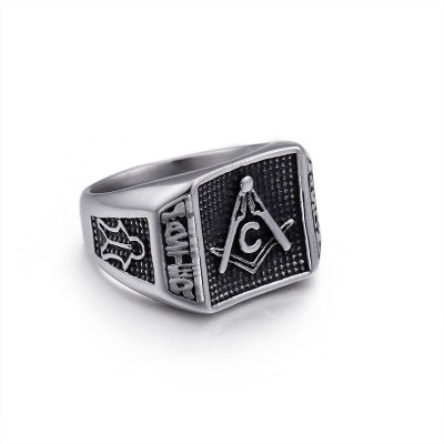Inel cu simboluri masonice - Master Mason MM100 foto