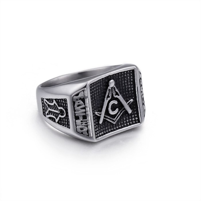 Inel cu simboluri masonice - Master Mason MM100