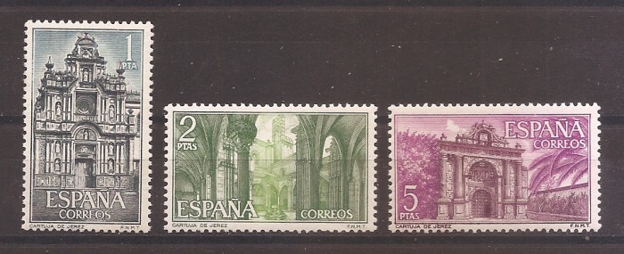 Spania 1966 - Mănăstiri și Abații, MNH