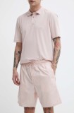 HUGO pantaloni scurți din bumbac culoarea roz, 50510596