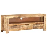 Cumpara ieftin Comoda TV, 110x30x40 cm, lemn de mango nefinisat
