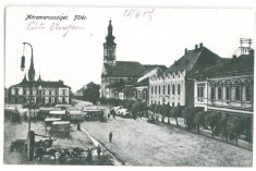 790 - SIGHET, Maramures, Market, Romania - old postcard - used - 1915