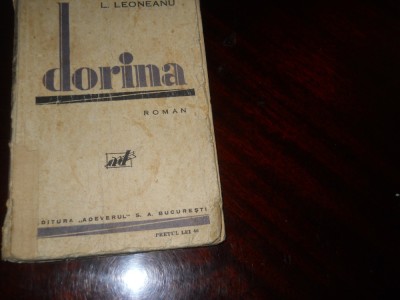 L. LEONEANU - Dorina, roman interbelic foto