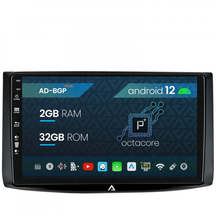 Navigatie Chevrolet Aveo (2006-2012), Android 12, P-Octacore 2GB RAM + 32GB ROM, 9 Inch - AD-BGP9002+AD-BGRKIT245