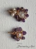 B90. O pereche de 2 Pandantive mama-fiica cu ametist - talisman, RavariuArt