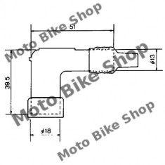 MBS Pipa bujie NGK LD05F, Cod Produs: 7085103MA