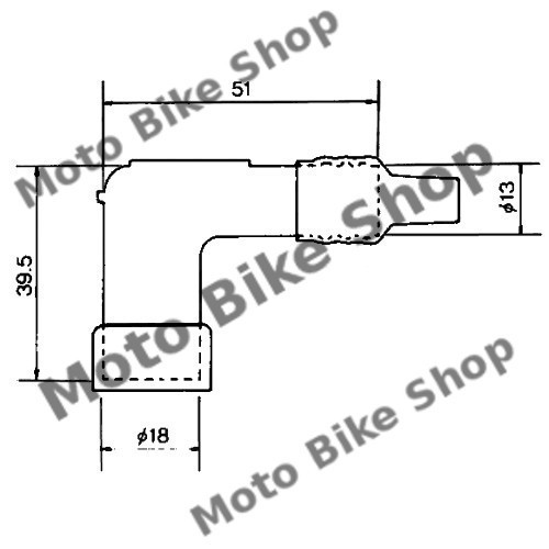 MBS Pipa bujie NGK LD05F, Cod Produs: 7085103MA