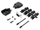 Conector D-Sub 9-Pin Mufă Tată pentru Lipire pe Cablu - Set Complet, MH CONNECTORS