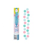 Tun confetti 30 cm model hartie cercuri colorate