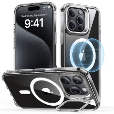 Husa iPhone 16 Pro Max ESR Classic Hybrid HaloLock Kickstand, transparenta foto