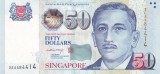 Bancnote SINGAPORE &ndash; lot 2+10+50 dolari - stare buna