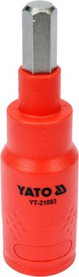 Bit hexagonal 8x75 mm izolat 1000V VDE cu adaptor 3/8 YATO foto