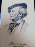 Carte postala Richard Wagner, necirculata, ed.Stengel, litografie, perfecta