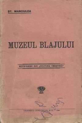 C9096N Muzeul Blajului de Ștefan Manciulea, 1940 foto