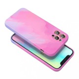 Husa protectie flippy compatibila cu apple iphone 12 pro max tpu ombre, roz/mov
