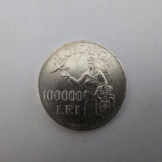 Romania Argint 100 000 Lei 1946 are 26 gr.Impecabila