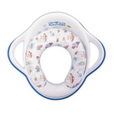 Reductor moale pentru toaleta, cu manere, Lorelli, Strumfi White