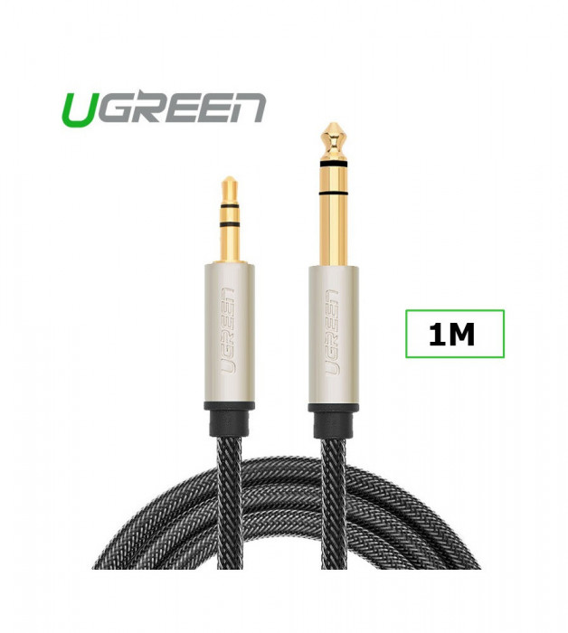 UGREEN Cablu audio Jack 3.5mm Male la 6.35mm Male-Lungime 1 Metru