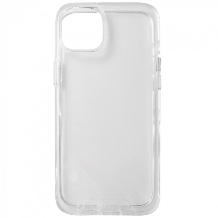 Husa tip capac spate Prio transparenta, policarbonat si TPU, pentru Apple iPhone 14 Plus, 15 Plus
