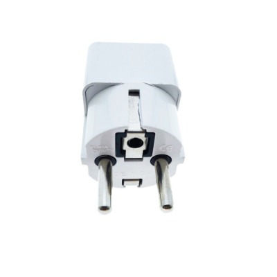 Adaptor stecher, Seldur 40498, pentru priza EU, alb foto