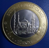 SV * Turcia 3 EURO / EUROPE 2004 * PROBA * bimetal * SULTAN AHMET CAMII UNC, Asia, Nichel