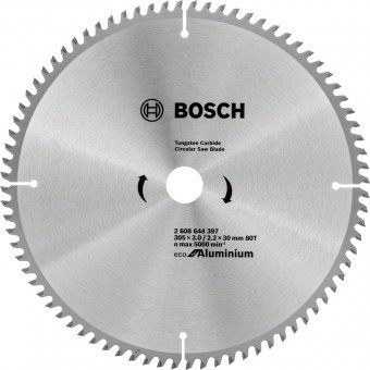 Bosch Panza ferastrau circular Eco for Aluminium, 305x30x3mm, 80T foto