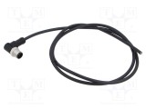 Conector M12 mufă tată &icirc;n unghi aurit 5 PIN AMPHENOL