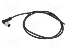 Conector M12 mufă tată &icirc;n unghi aurit 5 PIN AMPHENOL