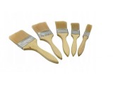 Set 5 pensule vopsit si lacuit, peri naturali, maner din lemn