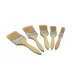 Set 5 pensule vopsit si lacuit, peri naturali, maner din lemn