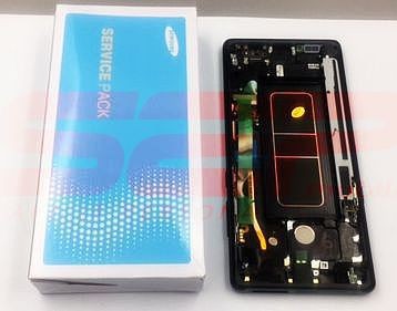 LCD+Touchscreen cu Rama Samsung Galaxy Note8 / Note 8 / N950F BLACK original foto