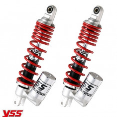 Set telescoape (amortizor) spate cu gaz Aprilia Scarabeo 250-300 Light (06-10) - Sport City (04-12) 125-300 - lungime: mm (YSS)