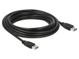 Cablu USB A mufă aurit 5m, dublu ecranat, 5Gbps - DELOCK
