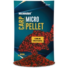 Haldorado - Carp Micro Pelete 600g, 3mm - Chilli + Squid