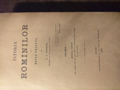 Istoria Romanilor - Xenopol, vol 1, princeps, 1888 foto