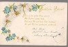 CPIB 23942 - CARTE POSTALA - FELICITARE DE PASTE, FLORI, GERMANIA, CIRCULATA, 1902, STAMPILA, TIMBRU, Printata