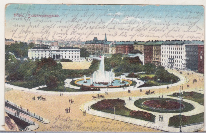 bnk cp Austria - Viena - circulata catre Romania 1915