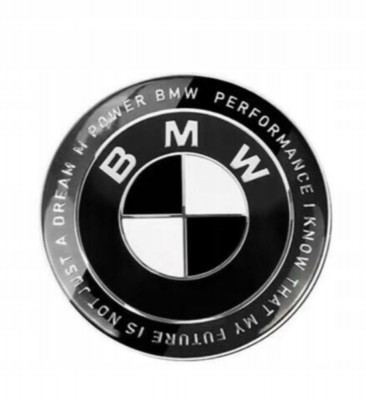 Emblemă cu logo BMW pentru clapeta din spate a capotei 74 MM 813237505 50 JAHRE foto