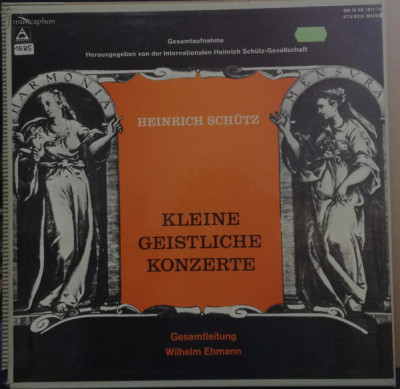 Editie cartonata 6XLP Heinrich Sch&amp;uuml;tz, Wilhelm Ehmann - Kleine Geistliche (EX) foto